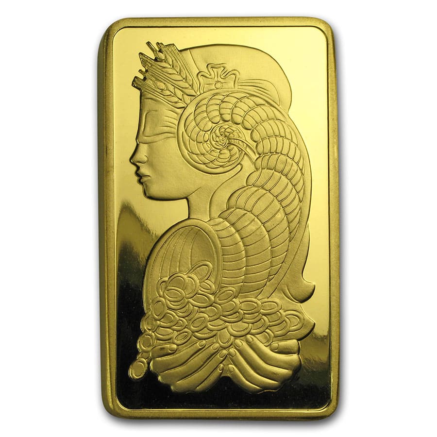 10 oz Gold Bar - PAMP Suisse Lady Fortuna (Vintage, w/Assay) | eBay